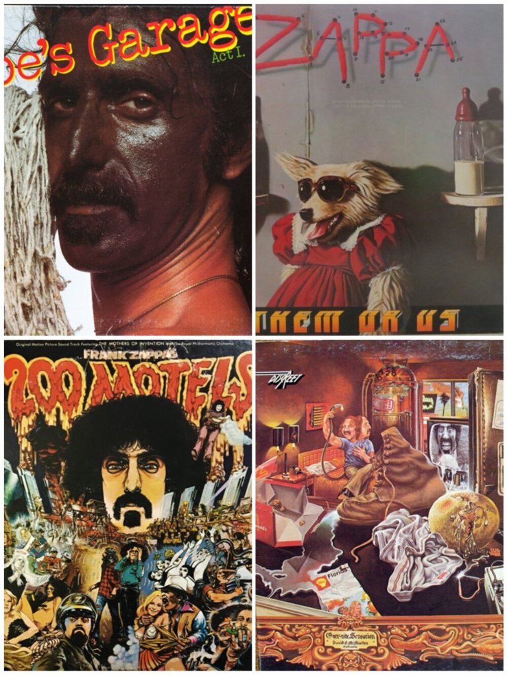Lot Of 4 FRANK ZAPPA Vinyl Albums